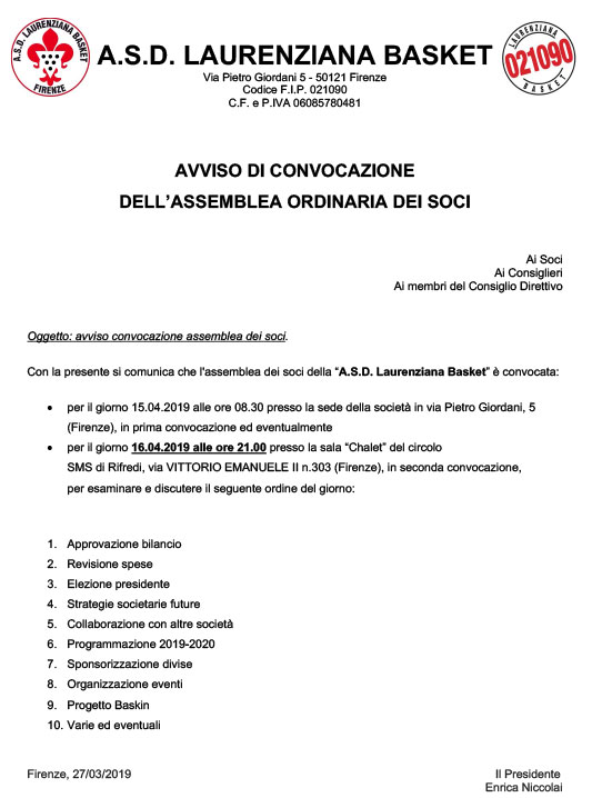 assemblea soci laurenziana 2019 def
