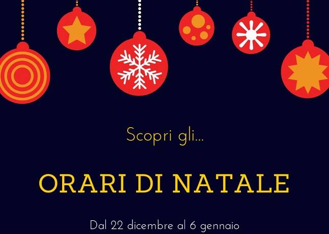 Orari Natale 2018