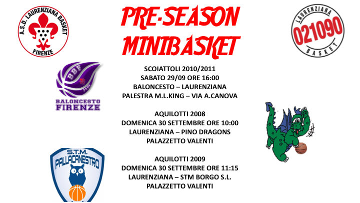 laurenziana PreSeason minibasket
