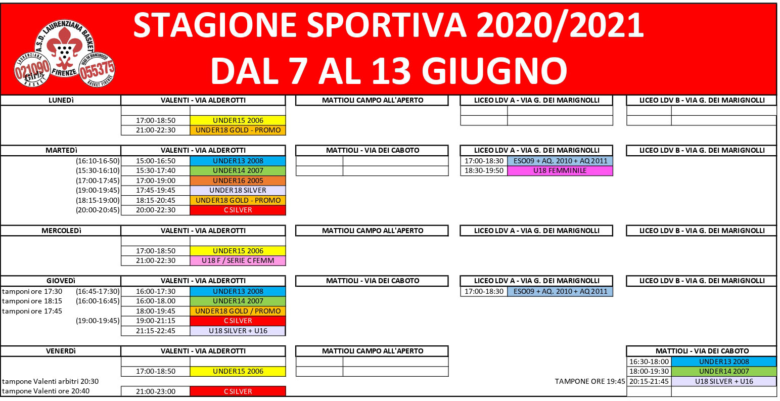 orari totale dal 7 al 13 giugno page 0001