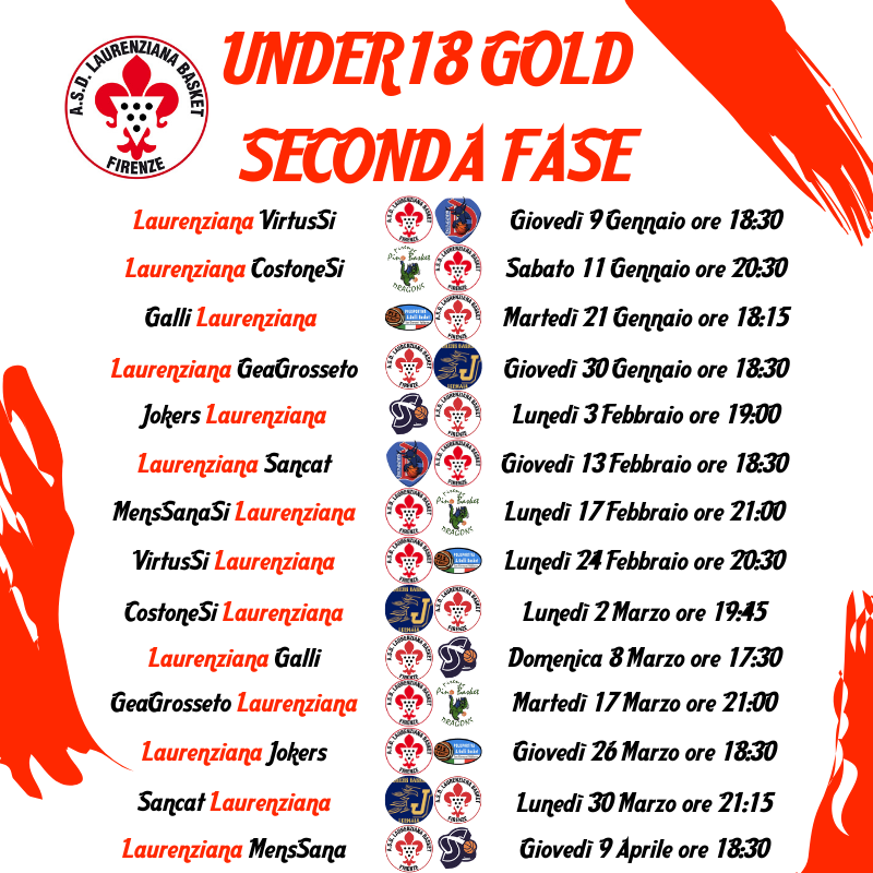 CALENDARIO UNDER18 GOLD
